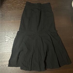 liz claiborne long black skirt